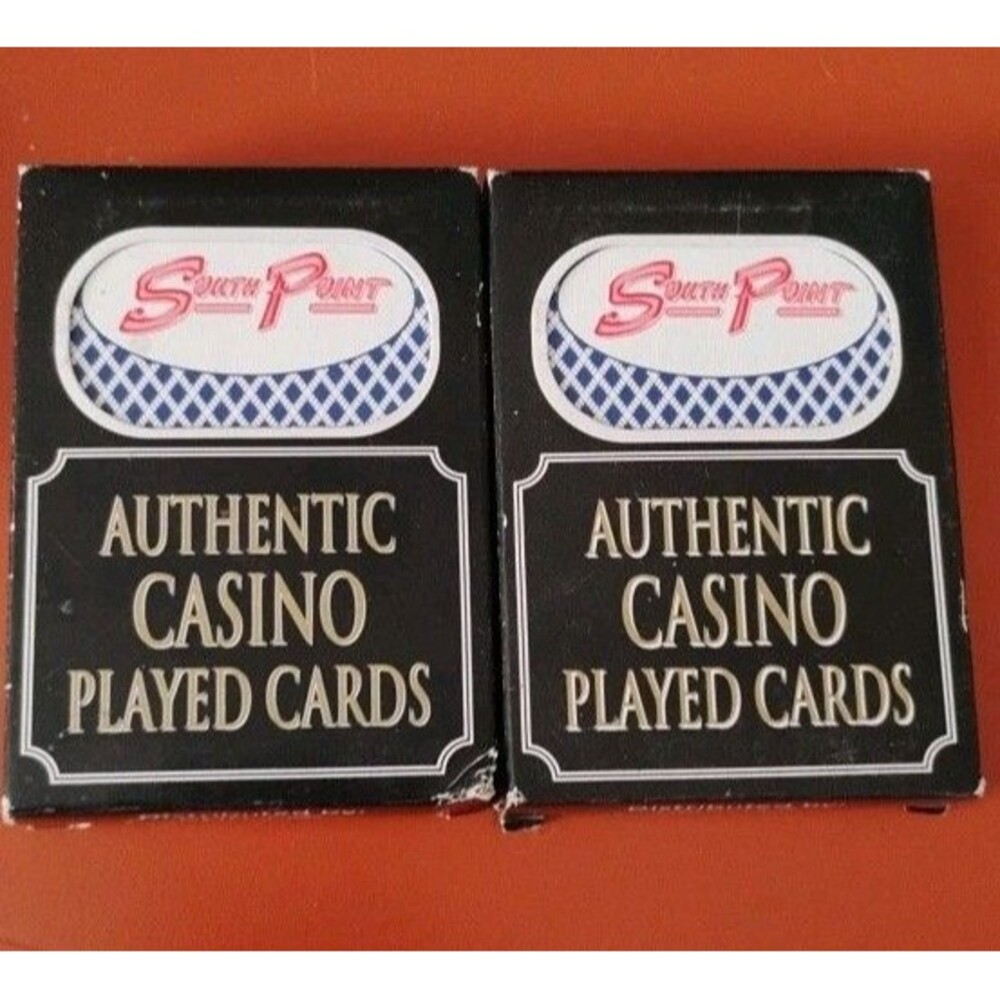 2 LAS VEGAS South Point Casino decks of Red Playing Cards New Sealed